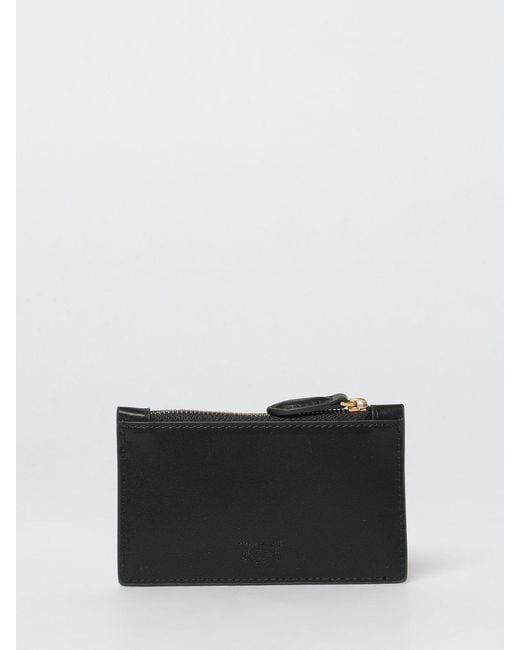 Pinko Black Leather Credit Card Holder