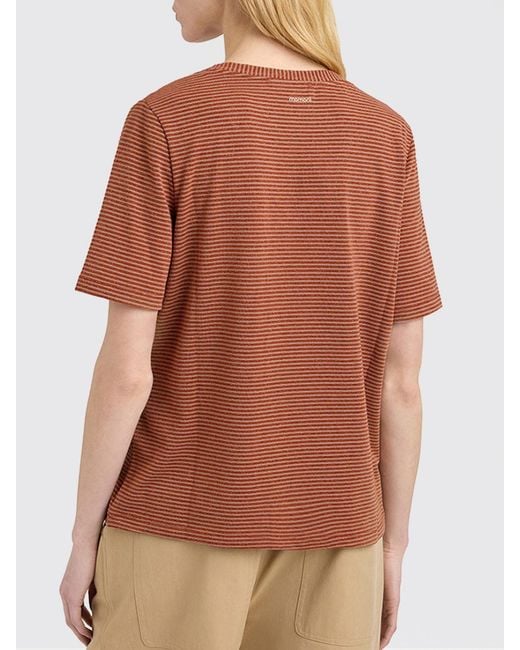 Momoní Brown MomonÌ Striped V-Neck T-Shirt