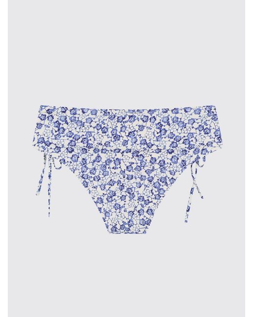 Isabel Marant Blue Printed Stretch Polyamide Swimsuit