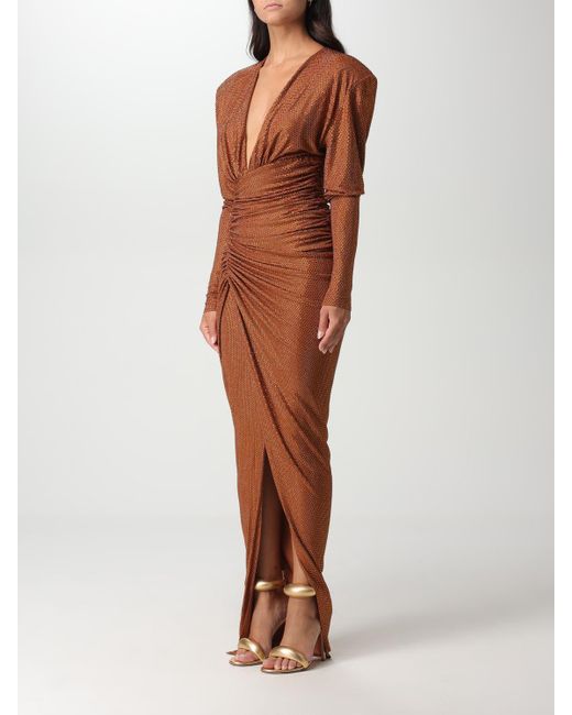 Alexandre Vauthier Brown Dress