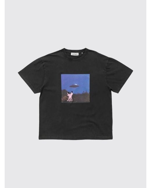Carne Bollente Gray Printed Organic Cotton T-Shirt for men
