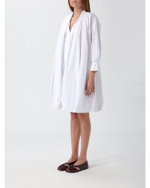 Loewe White Dresses Cotton