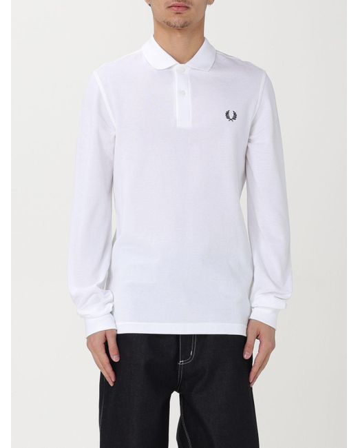 Fred Perry White Polo Shirt