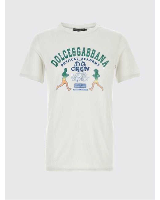 Dolce & Gabbana Gray Dolce &Amp Gabbana Cotton T-Shirt With Logo for men