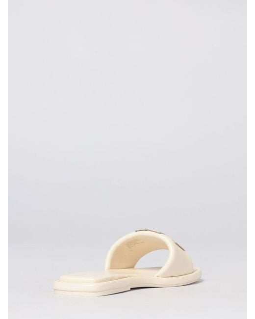 Tory Burch Natural Double T Sport Padded Nappa Sandal