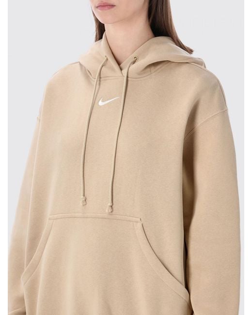 Sudadera Con Capucha Phoenix De Algodón Elástico Nike de color Natural