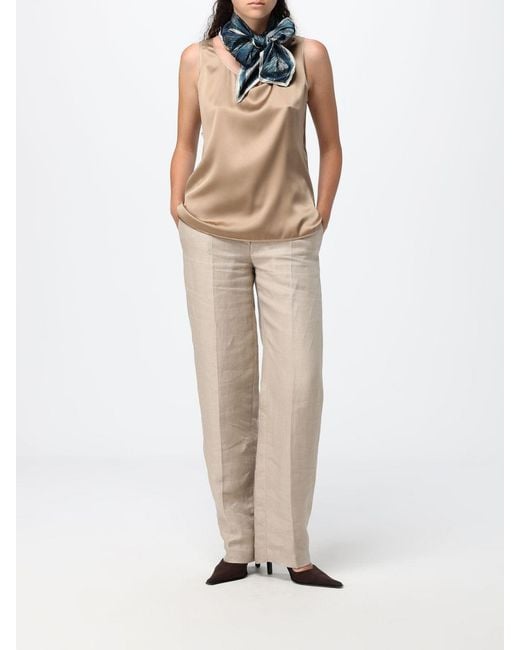 Max Mara Natural Satin Top