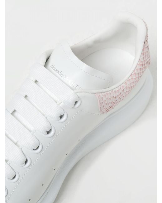 Sneakers Larry in pelle di Alexander McQueen in White