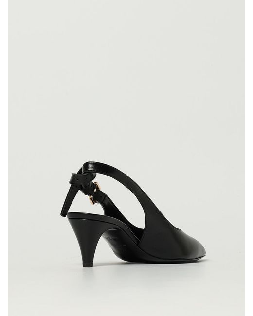 Moschino Couture Black Leather Slingback