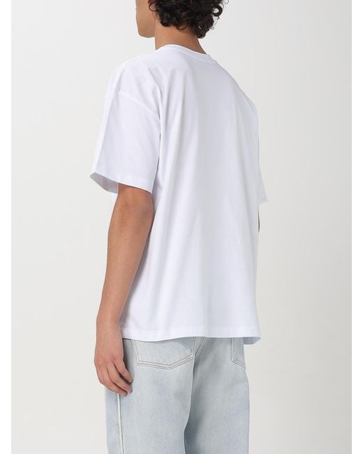 MSGM White T-Shirt for men