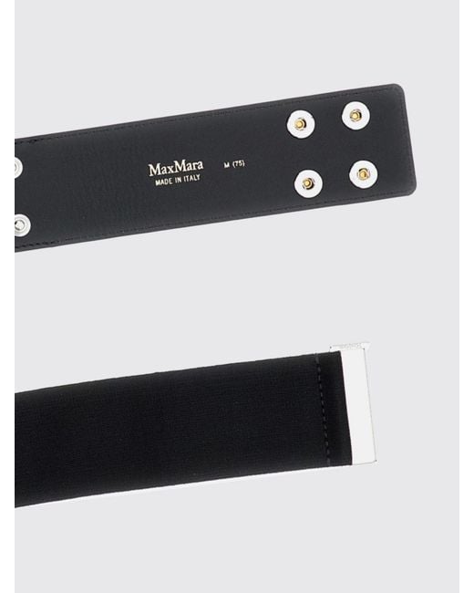 Max Mara White Stretch Viscose Belt