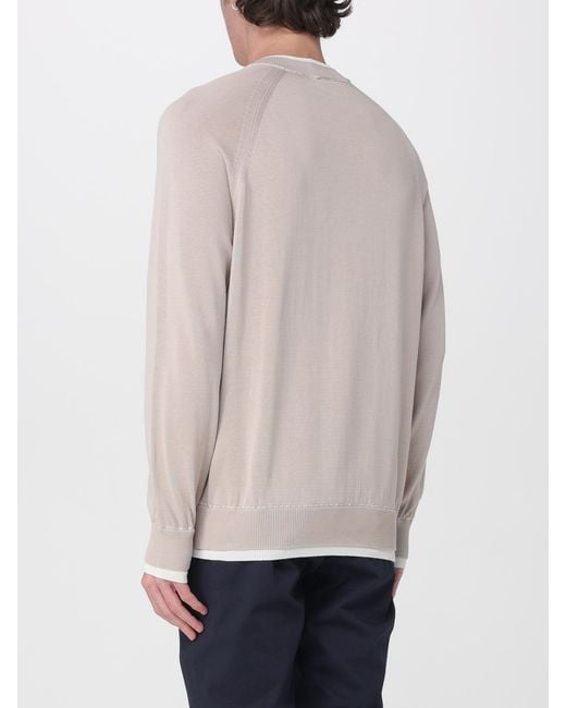 Eleventy Natural Cotton Knit Sweater for men