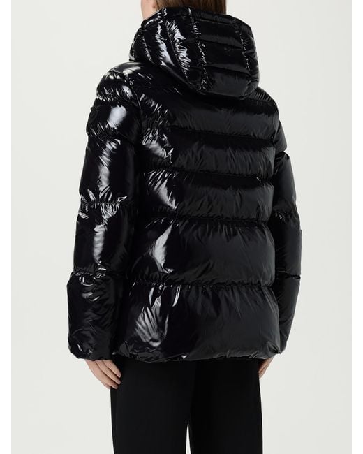 Pinko Black Hooded Down Jacket