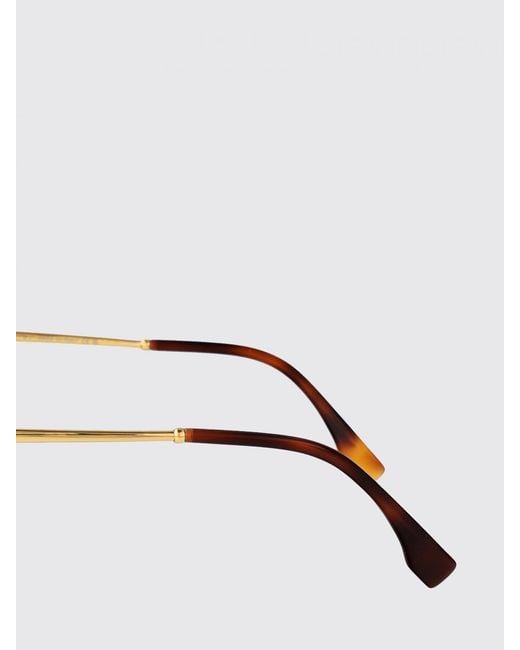 Fendi Brown Graphy Metal And Acetate Sunglasses