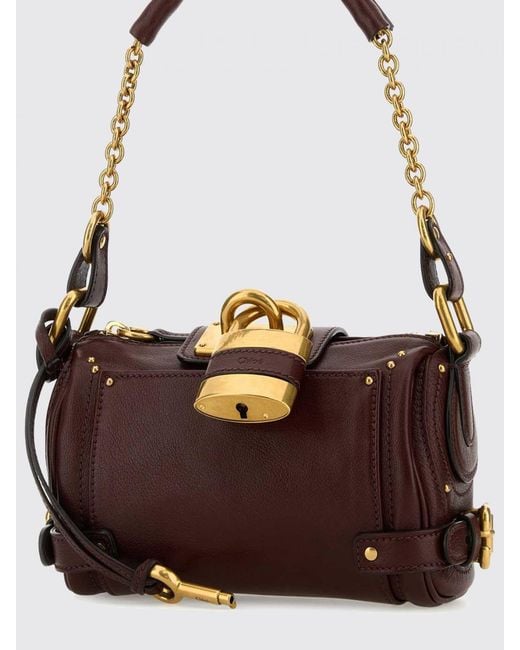 Chloé Brown Chlo&Eacute Paddington Ketten-Tasche