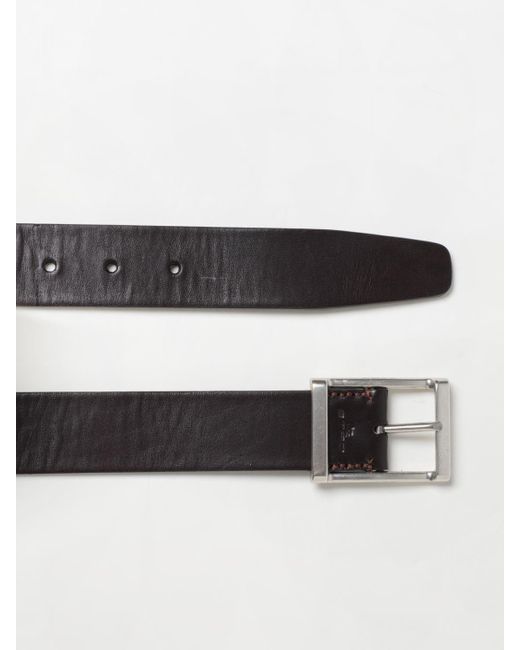 Etro Black Reversible Leather Belt for men