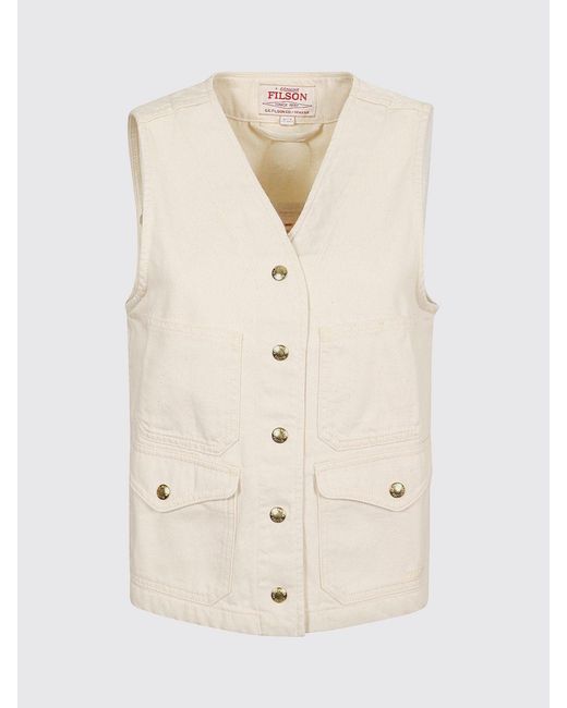 Filson Natural Cotton Single-Breasted Vest