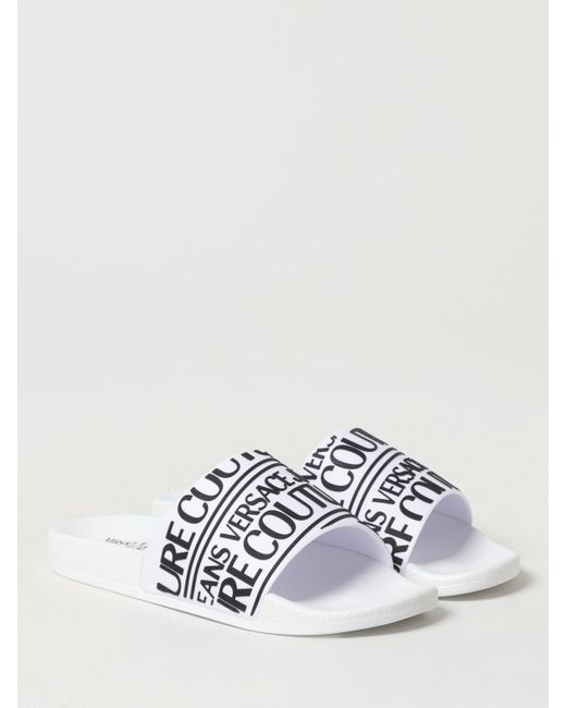 Versace Jeans Couture White Sandals for men