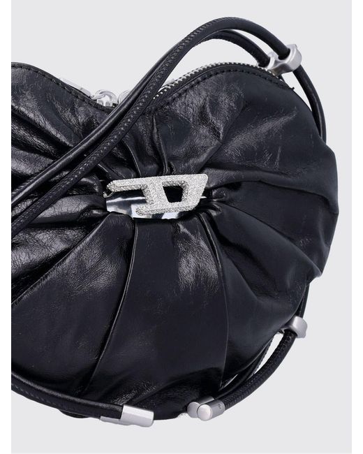 DIESEL Blue Scrunch-D Heart S Shoulder Bag