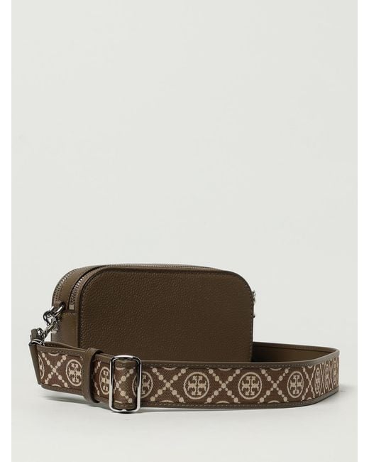Tory Burch Brown Mini Miller Grained Leather Bag