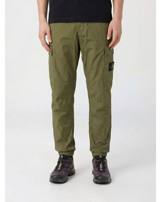 Stone Island Green Cargo Pants for men