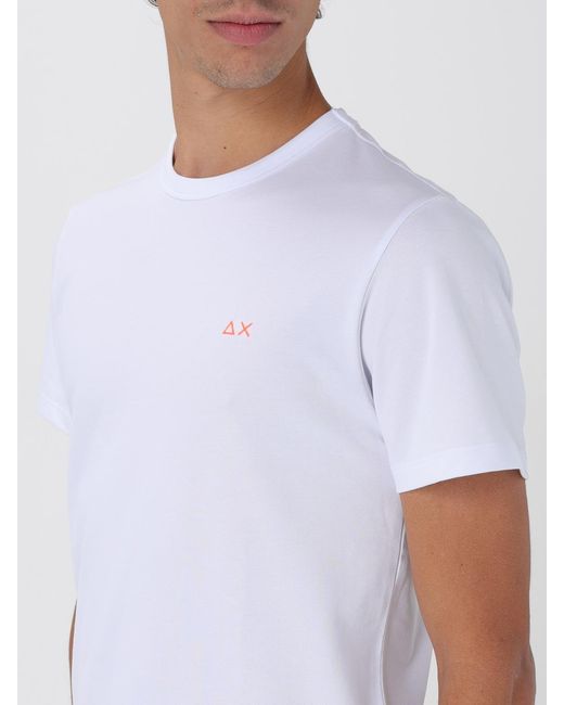 Sun 68 White T-Shirt for men