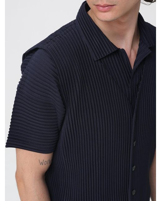 Homme Plissé Issey Miyake Blue Pleated Vest Homme Plissé Issey Miyake for men