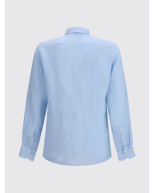 Brooksfield Blue Slim Fit Casual Shirt for men