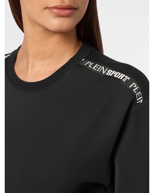 Philipp Plein Black Slim Fit Bustier Sweatshirt