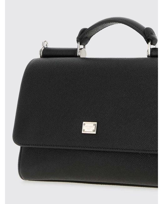 Dolce & Gabbana Black Dolce &Amp Gabbana Grained Leather Sicily Bag for men