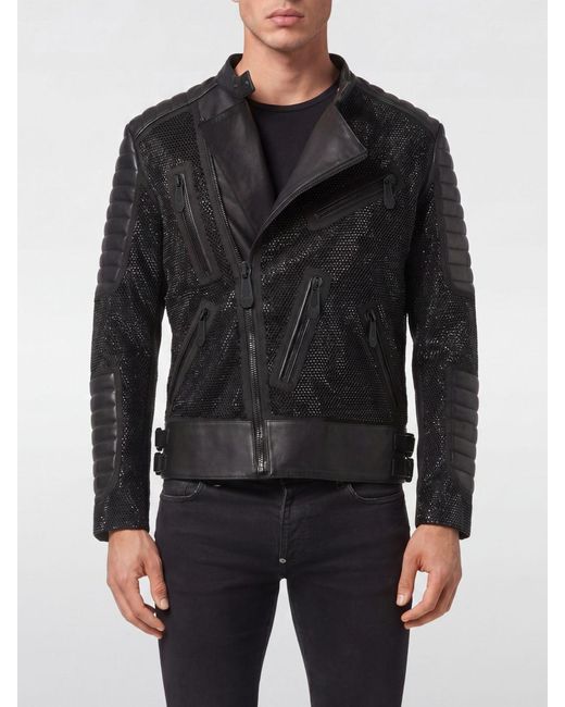 Philipp Plein Black Jacket for men