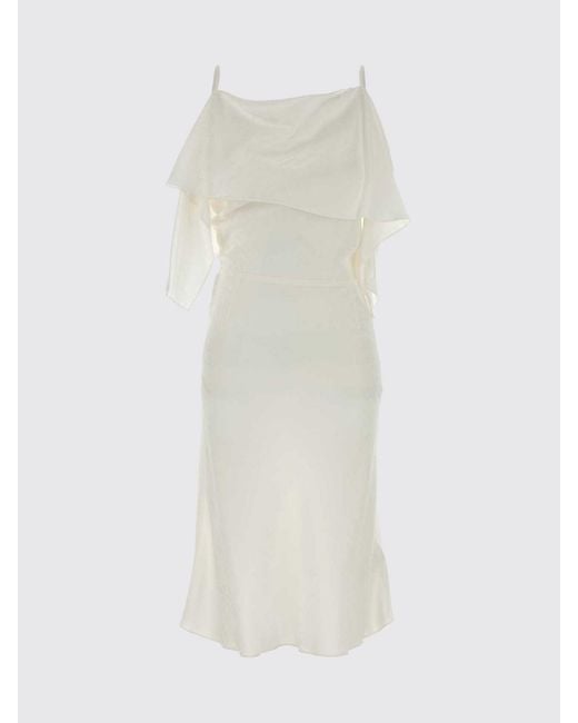 MM6 by Maison Margiela Natural Satin Dress
