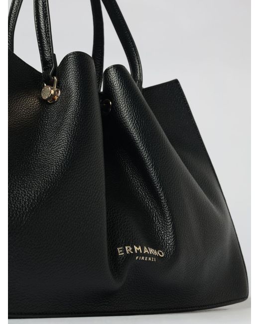 ERMANNO FIRENZE Black Synthetic Leather Bag