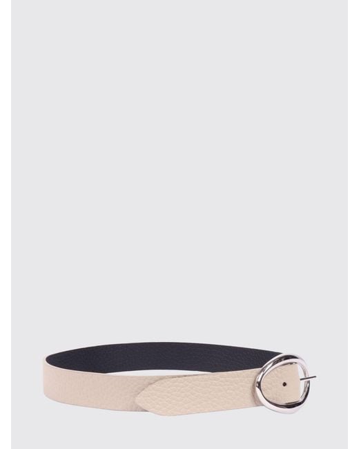 Orciani Natural Hammered Leather Belt