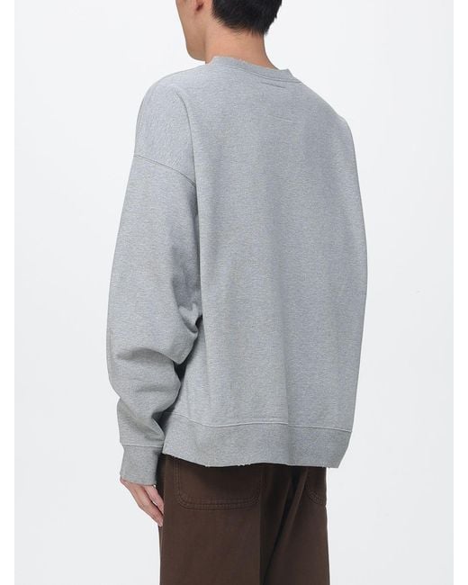 Maison Mihara Yasuhiro Gray Printed Crew Neck Sweatshirt for men