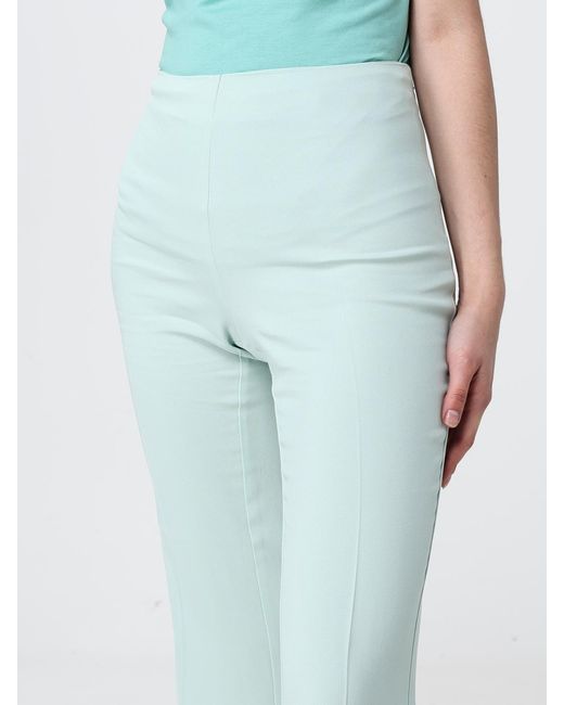 Pinko Blue Jersey Flared Trousers