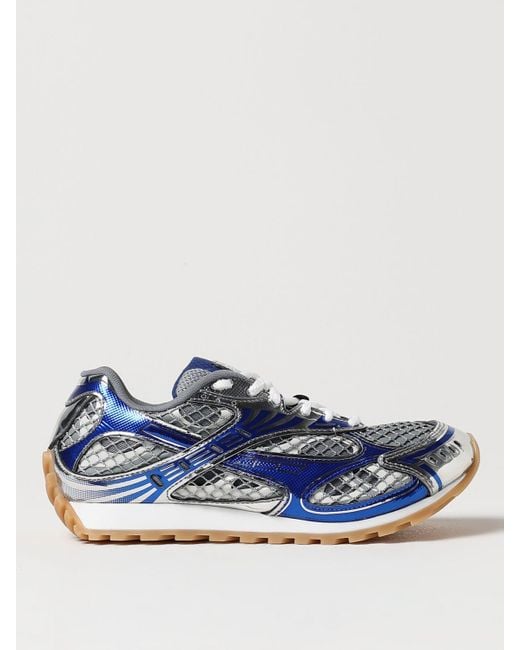 Sneakers Orbit in mesh e gomma laminata di Bottega Veneta in Blue