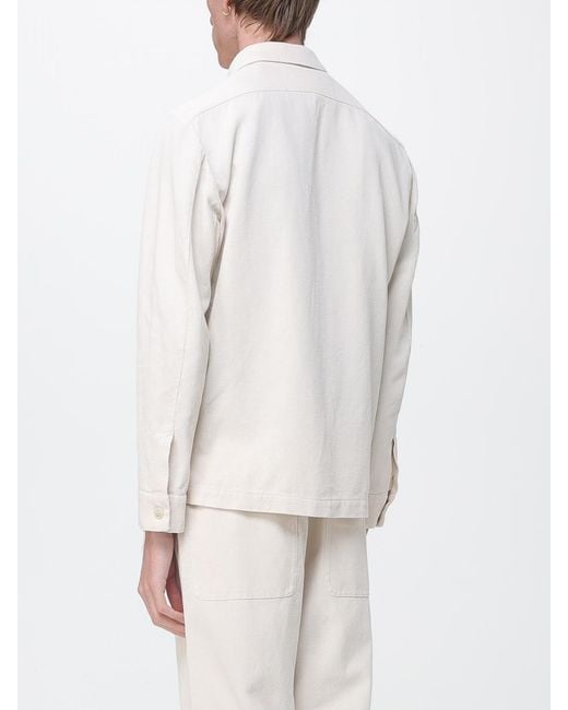 Barena White Cotton And Linen Jacket for men