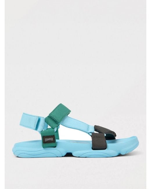 Camper Blue Karst Recycled Fabric Sandals for men