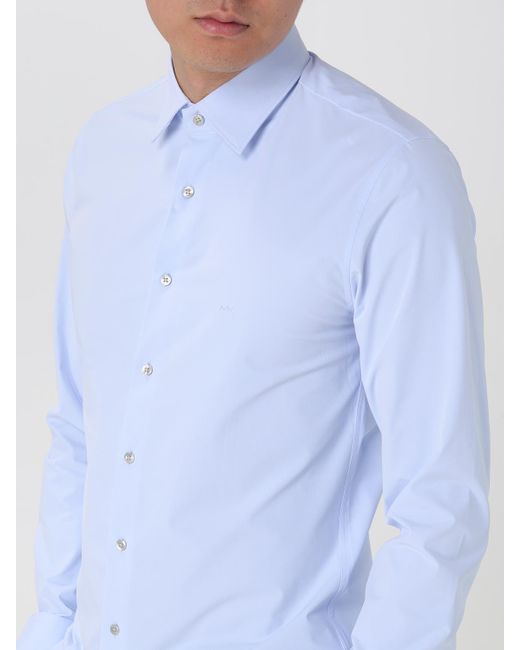 Michael Kors Blue Classic Longsleeve Dress Shirt for men