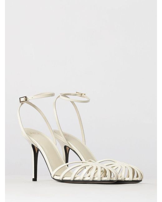 ALEVI White Blake Patent Leather Sandals