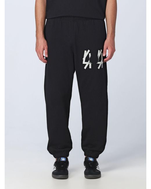 Pantalone in cotone di 44 Label Group in Black da Uomo