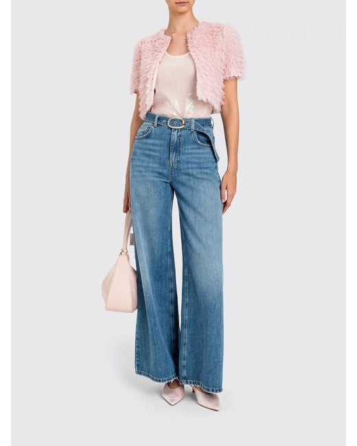 Twinset Blue Wide-Leg Jeans