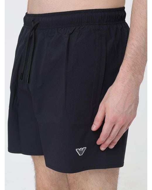 Emporio Armani Blue Nylon Swimsuit for men