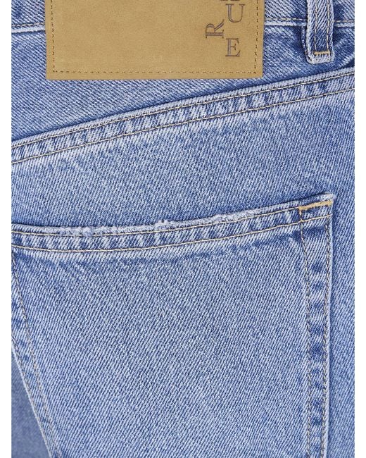 Haikure Blue Straight Cotton Denim Jeans