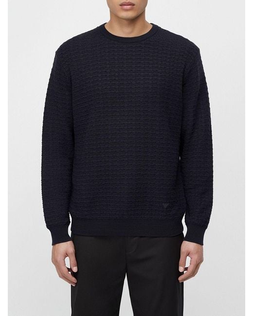 Emporio Armani Blue Sweater for men