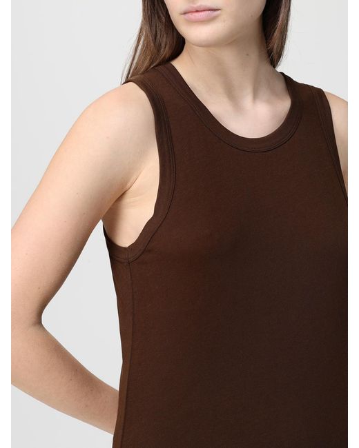Entire studios Brown Stretch Cotton Top