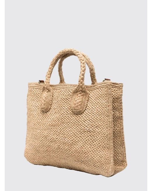 IBELIV Natural Rary Raffia Bag