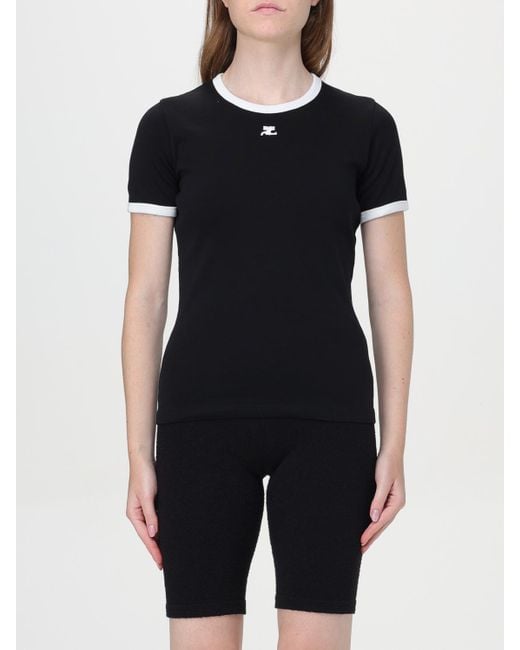 Courreges Black T-shirt Courrèges