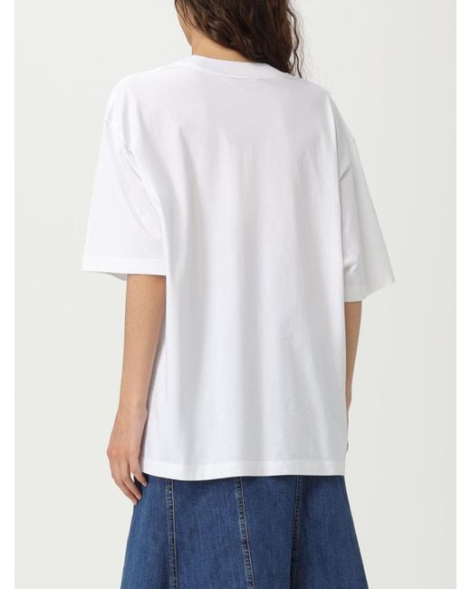 Marni White Graphic Print Tee